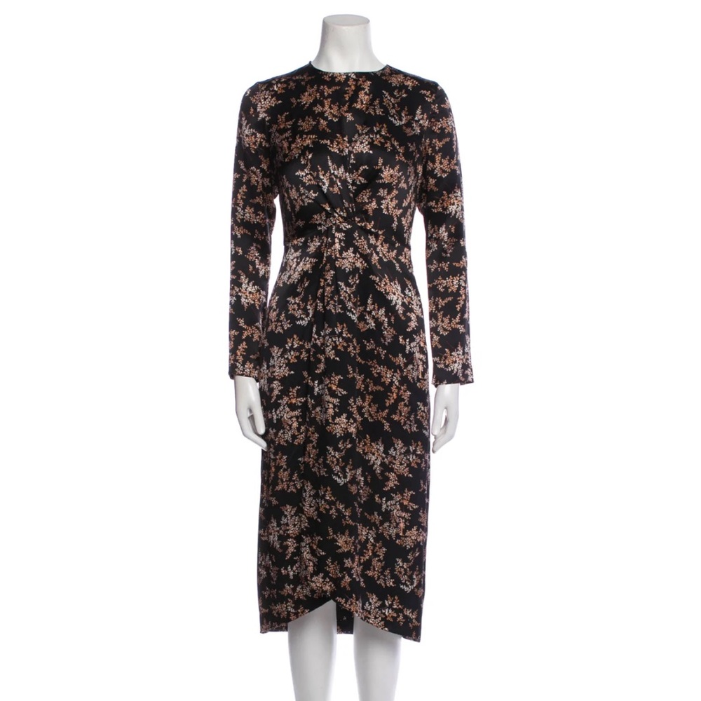 Vince Silk Midi Length Dress